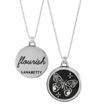 Flourish Sterling Silver Mantra Necklace with 18" chain by Lanabetty