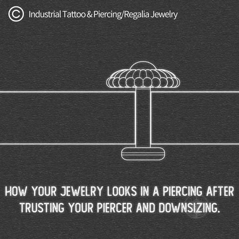The Art of Downsizing: Why Shorter Bars are Essential for Healed Piercings