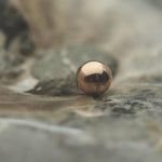 2mm Bead in 14k Rose Gold Threadless by BVLA