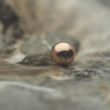 2.5mm Bead in 14k Rose Gold Threadless by BVLA