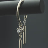 Diamond Baby Chime Earring with White Diamond in 14k White Gold by Jack + G