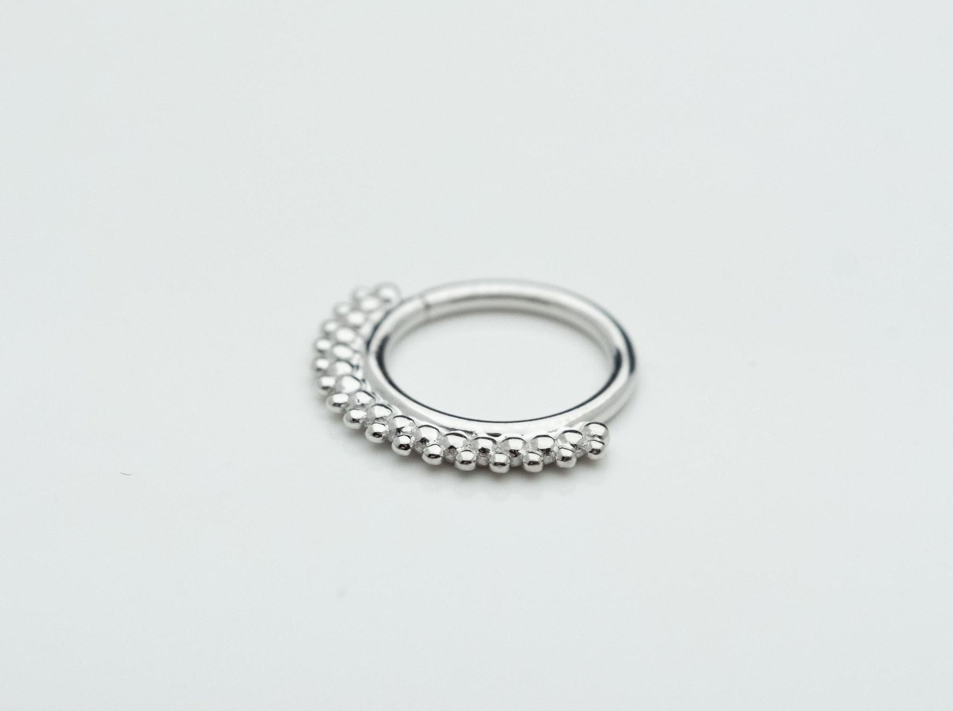 Kolo Seam Ring in 14k White Gold by BVLA