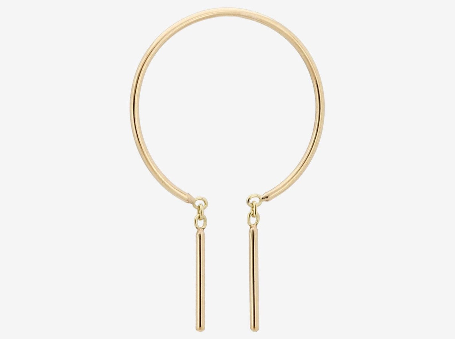 Chime Hoop Earring in 14k Yellow Gold by Jack + G
