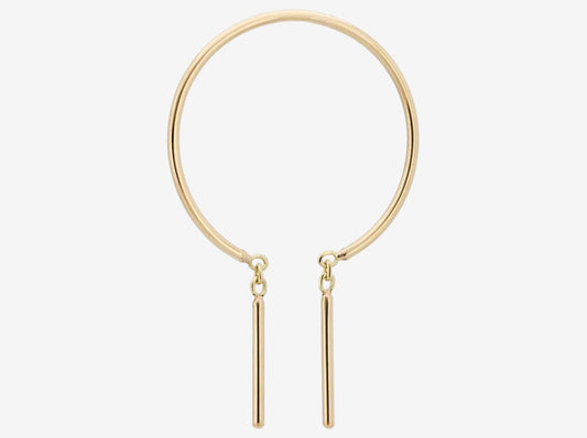 Chime Hoop Earring in 14k Yellow Gold by Jack + G