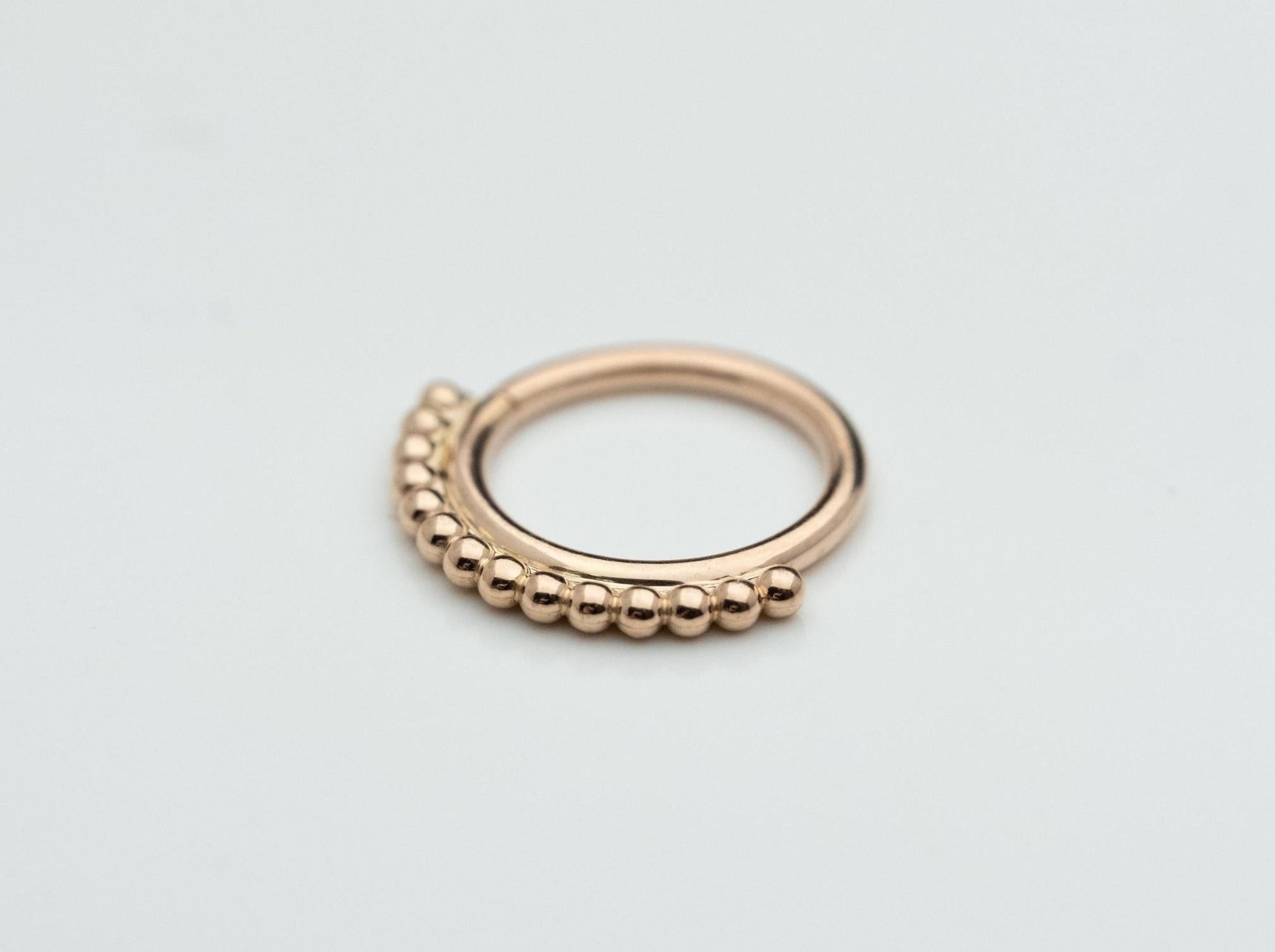 Latchmi Seam Ring in 14k Rose Gold by BVLA