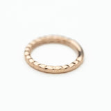 Hammered Seam Ring in 14k Rose Gold by BVLA