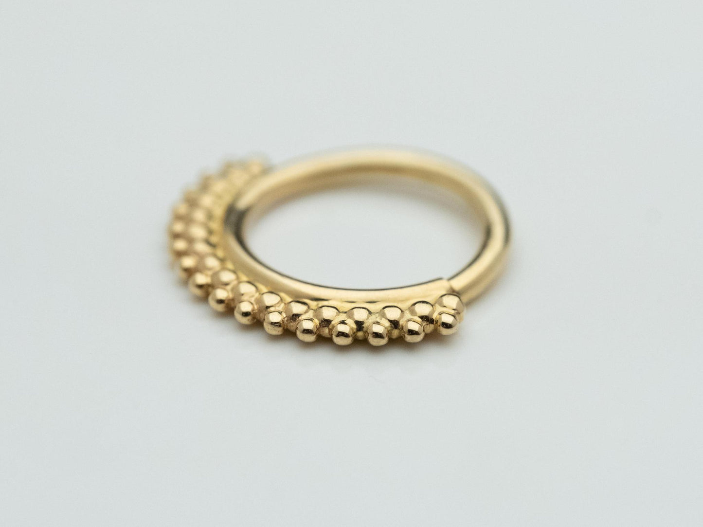 Kolo Seam Ring 18g 1/4", 14k Yellow Gold