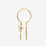 Diamond Baby Chime Earring in 14k Yellow Gold with Diamond by jack&g