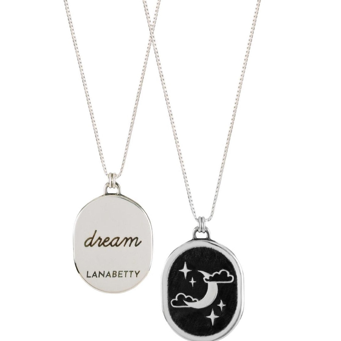 Dream Sterling Silver Mantra Necklace with 20" chain by Lanabetty