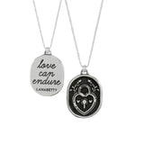 Love Can Endure Sterling Silver Mantra Necklace with 20” chain by Lanabetty