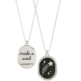 Make A Wish Sterling Silver Mantra Necklace with 20" chain by Lanabetty