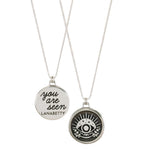You Are Seen Sterling Silver Mantra Necklace with 18" chain by Lanabetty